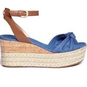 Michael Kors “Maxwell” cork espadrille